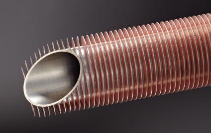 Laserfin Rippenrohr Edelstahl Kupfer